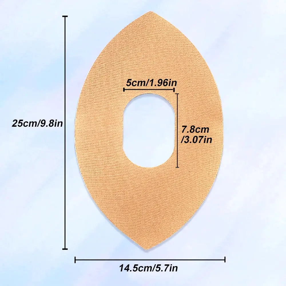 Knee kinesiology tape sheet by Simples Market, beige elastic waterproof knee support, 25×14.5 cm