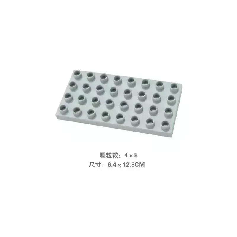 Big Building Blocks Compatible With Large Bricks Road Plates Car Parking Fuel Station Traffic Educational Toys For Kids