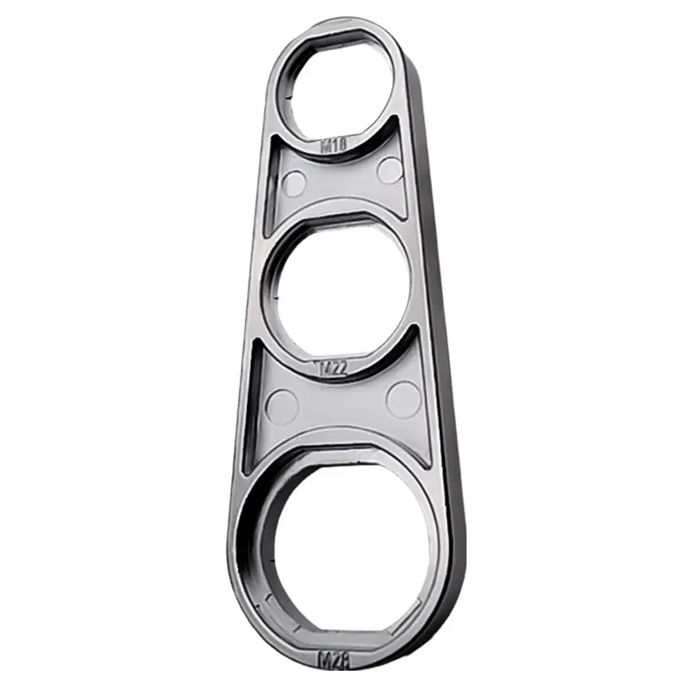 6-in-1 faucet wrench tool by Simples Market, chrome finish, universal aerator removal