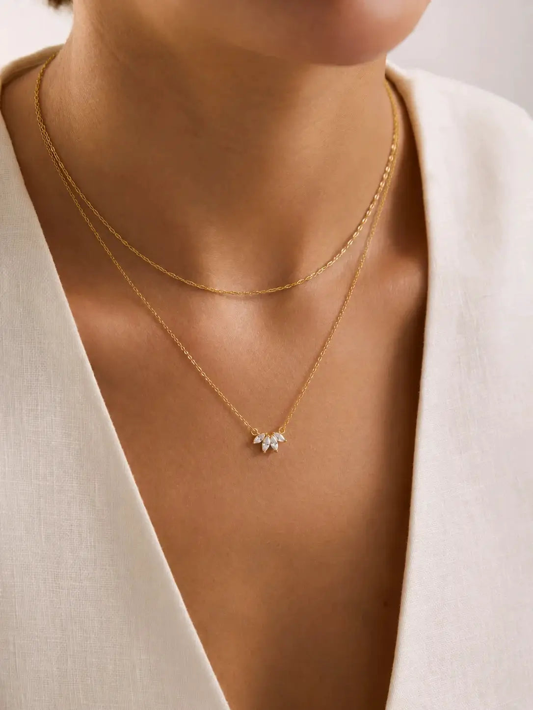 Women's Gold Tone Stainless Steel Heart Necklace With Sparkling Zirconia Pendant Jewelry Gift