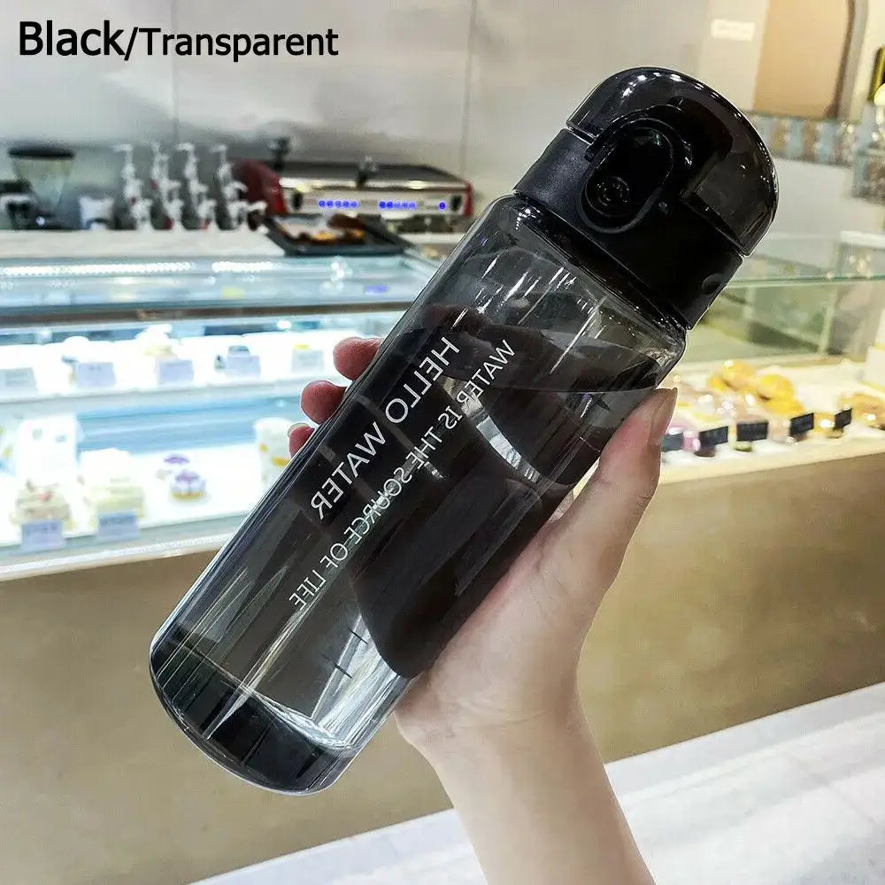 Sports Transparent Water Bottle 780ml Portable Gym Travel Clear Leakproof Drinking Bottle Frosted