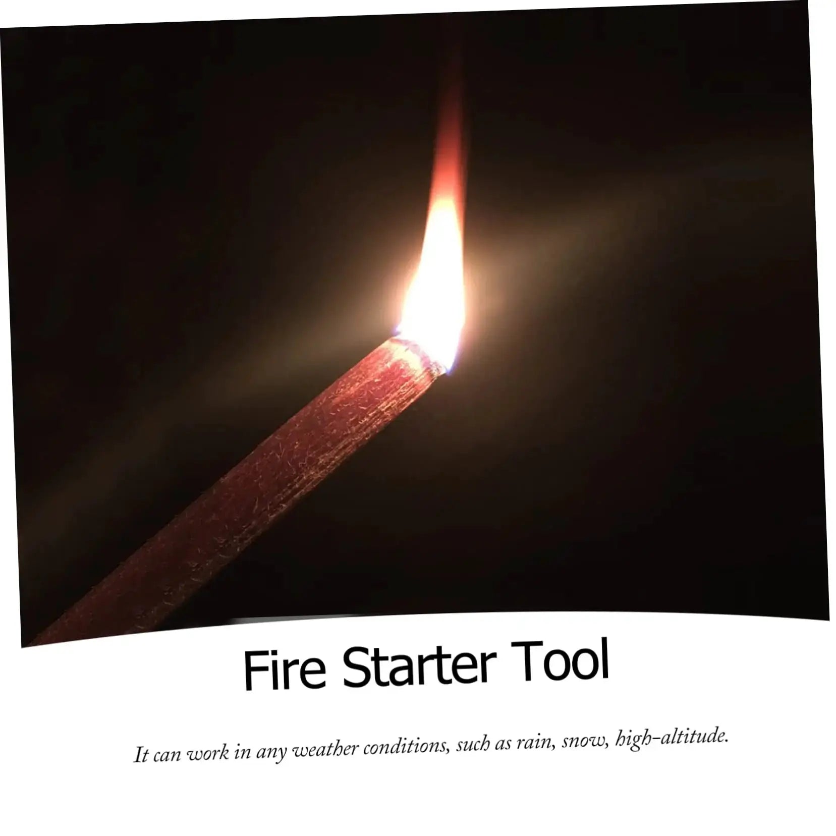 Rafford pine wood ignition matches by Simples Market, lit for outdoor camping