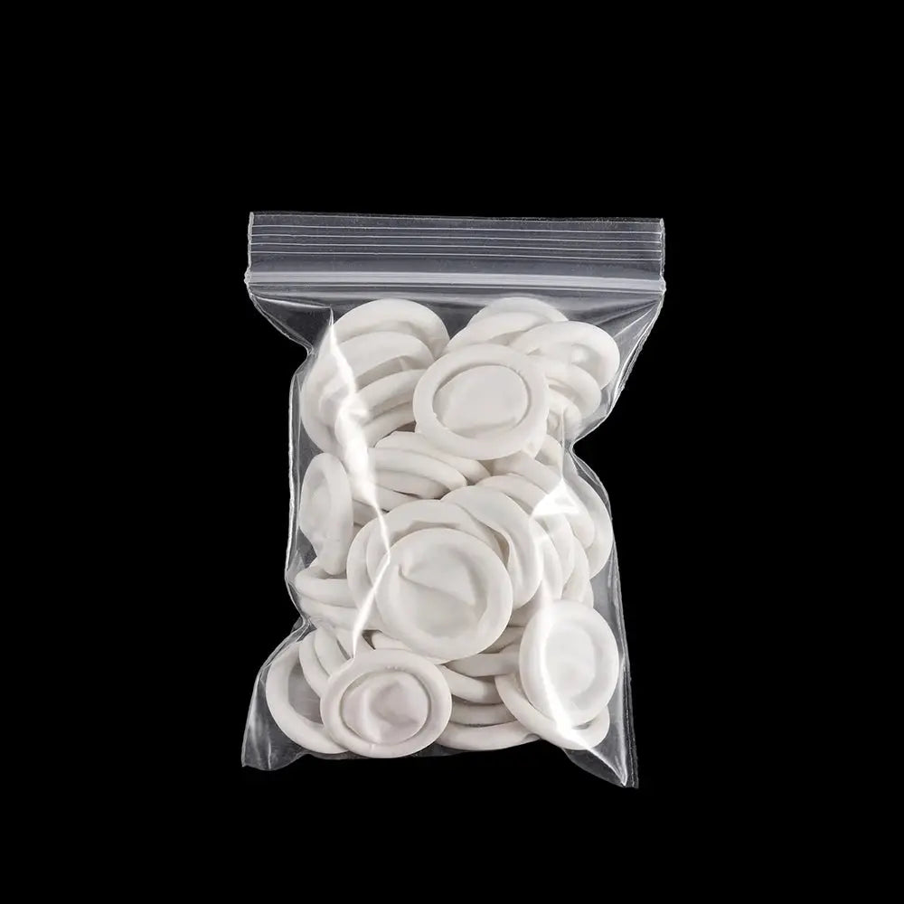 50 Or 100 Pcs Protective Fingertip Natural Rubber Gloves Disposable Latex Finger Cots For DIY Epoxy Resin Molds Tools