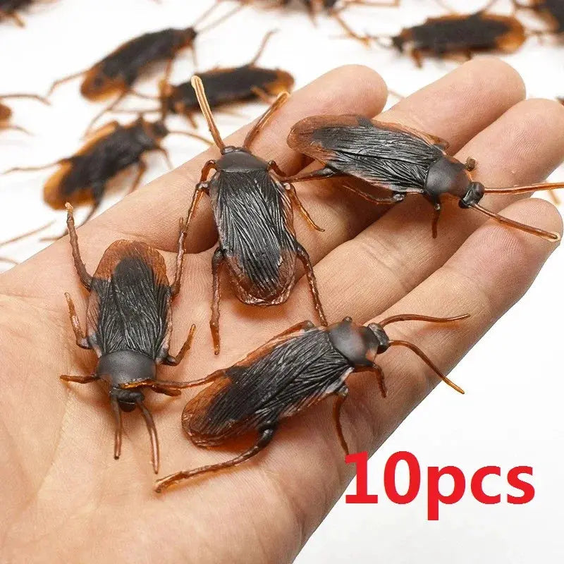 Halloween Realistic Plastic Cockroaches Toys Set Prank Decoration Props Gags For Parties Five To Fifty Pieces