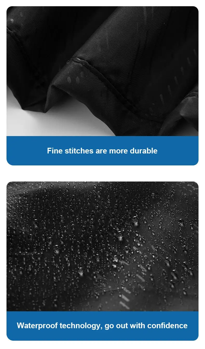 LNGXO unisex hiking pants, black waterproof quick-dry outdoor trousers with durable stitching