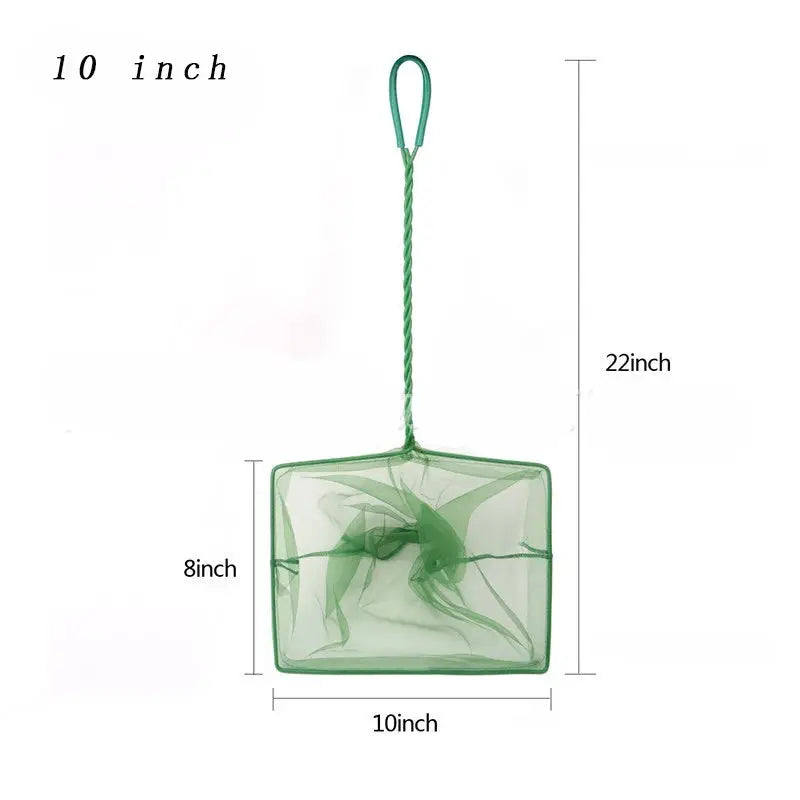 Portable Long Handle Aquarium Landing Net For Fish Tank Debris Removal And Shrimp Catching