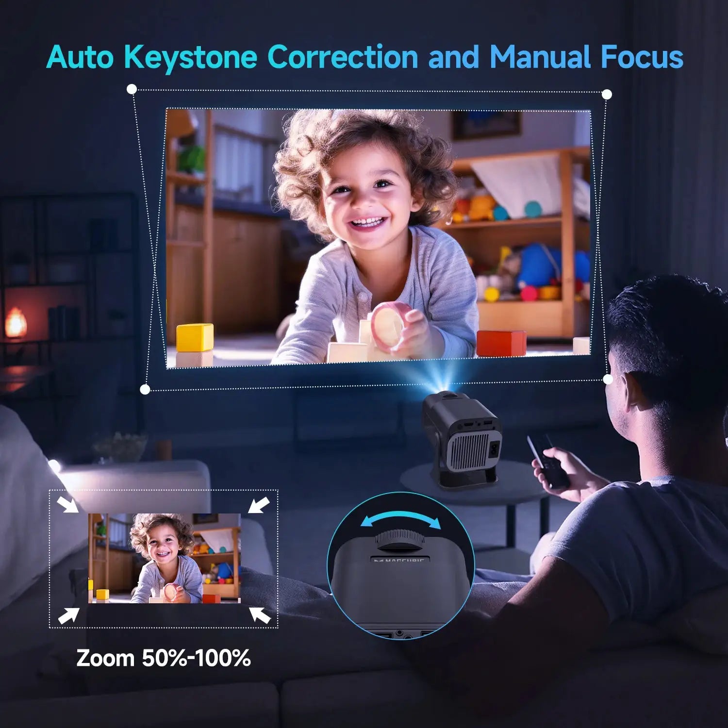 Magcubic HY320 Mini Android 11 Projector Native 720P 300 ANSI WiFi6