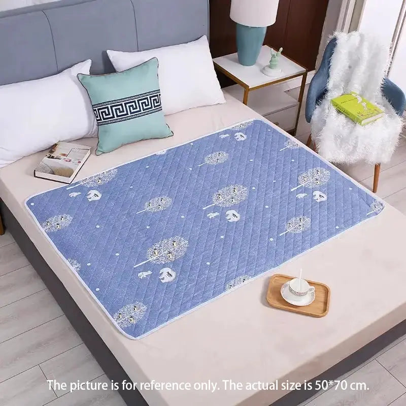 Homefish Washable Mattress Urine Mat Baby Toddlers Cartoon Bed Protector Diaper Bedding Urine Pads