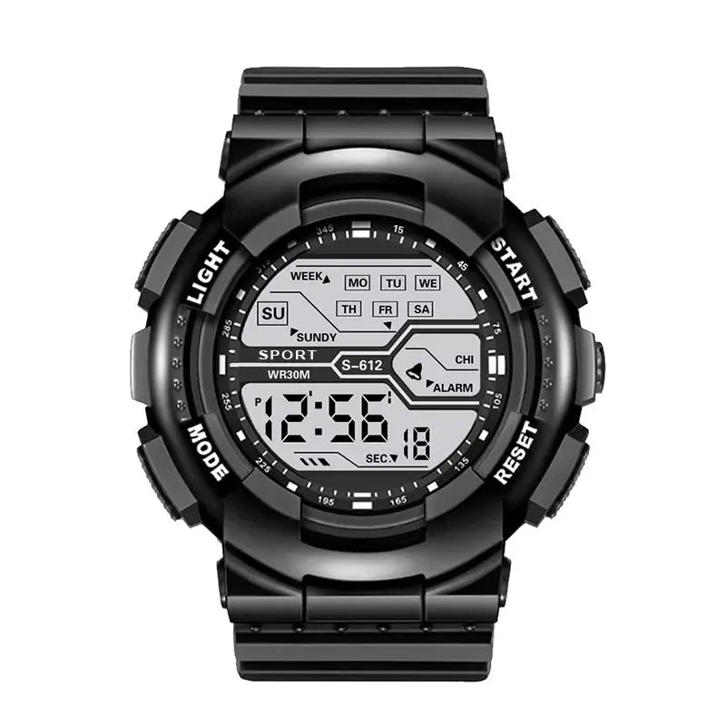 Summit Gear Outdoor Sport Mens Watch Multifunction Large Screen LED Display Waterproof Military Digital Wristwatch