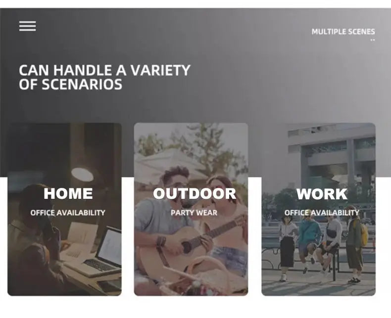 LNGXO waterproof hiking jacket product page hero by Simples Market with three category tiles: Home, Outdoor, Work