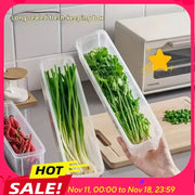 Refrigerator Fresh Keeping Storage Box Transparent Sealed Food Preservation Containers for Kitchen Organization