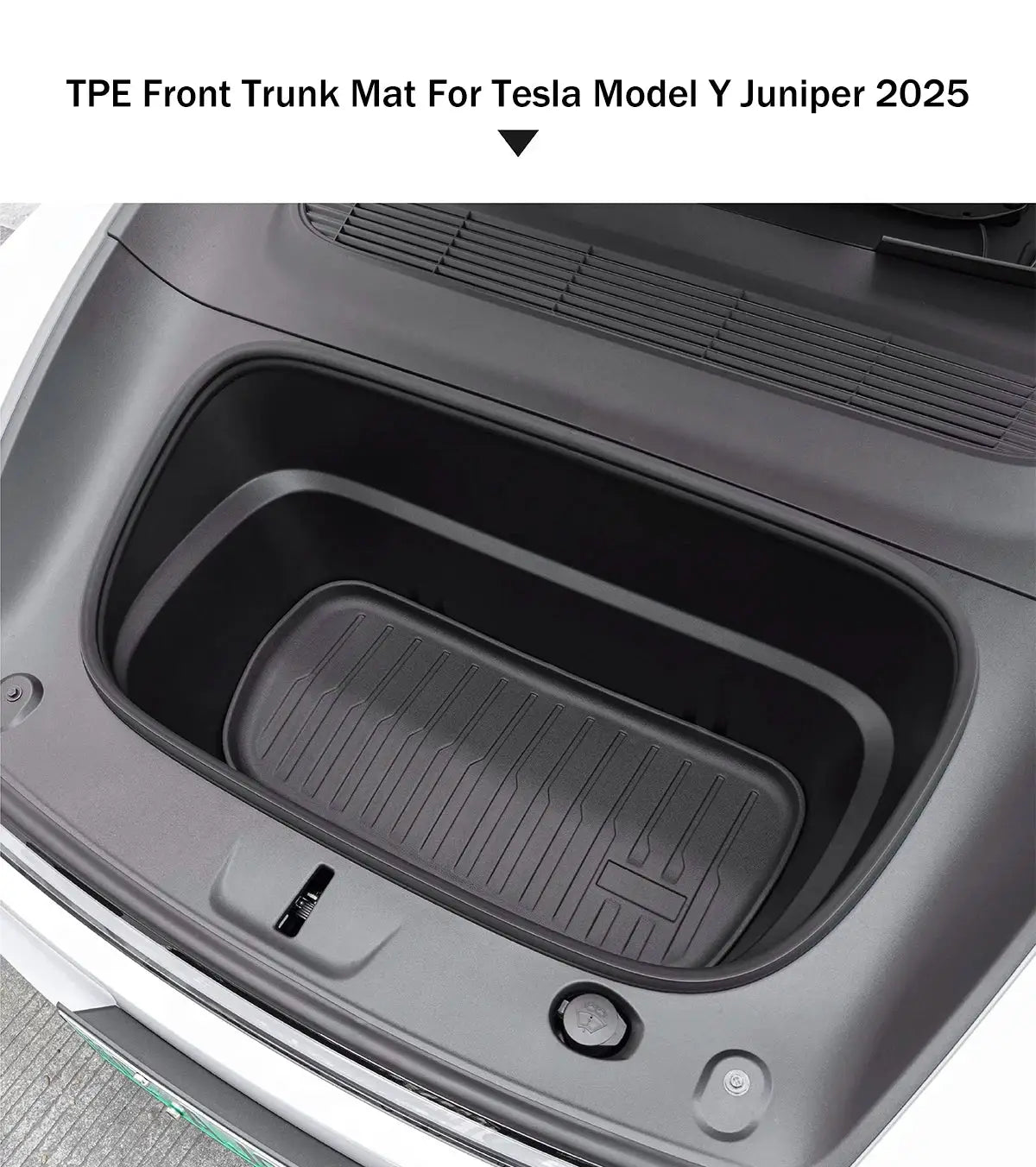 Tesla Model Y frunk mat, TPE waterproof anti-slip full-coverage cargo mat