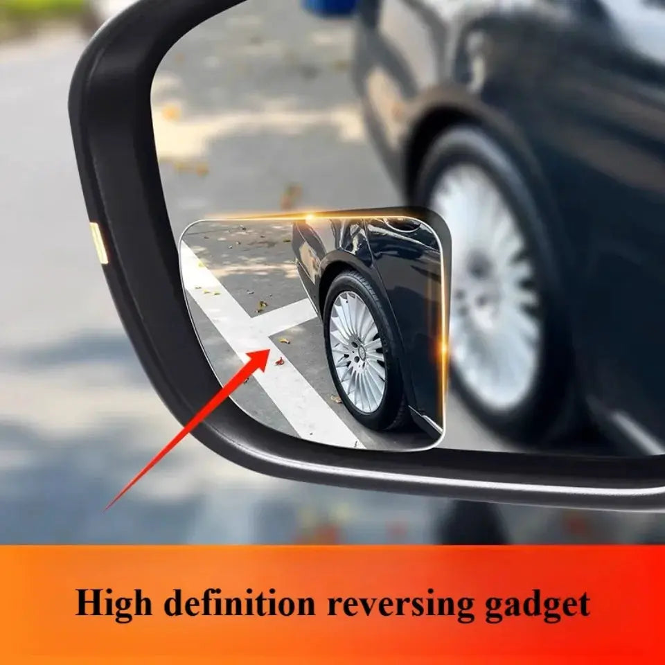2 Pack Wide Angle Blind Spot Mirrors For Cars 360 Degree Adjustable Frameless Rearview Mirrors