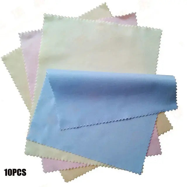 Microfiber erasing cloths for whiteboards; 10-piece pastel color set