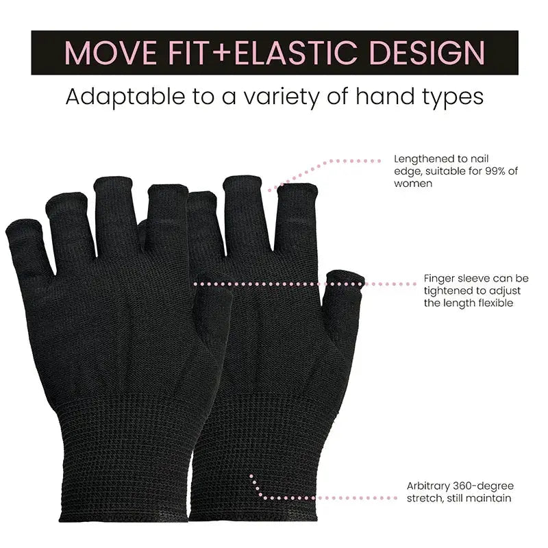 Black Wear Resistant Work Gloves For Men And Women Knitted Nylon Breathable Elastic Outdoor Protective Gloves