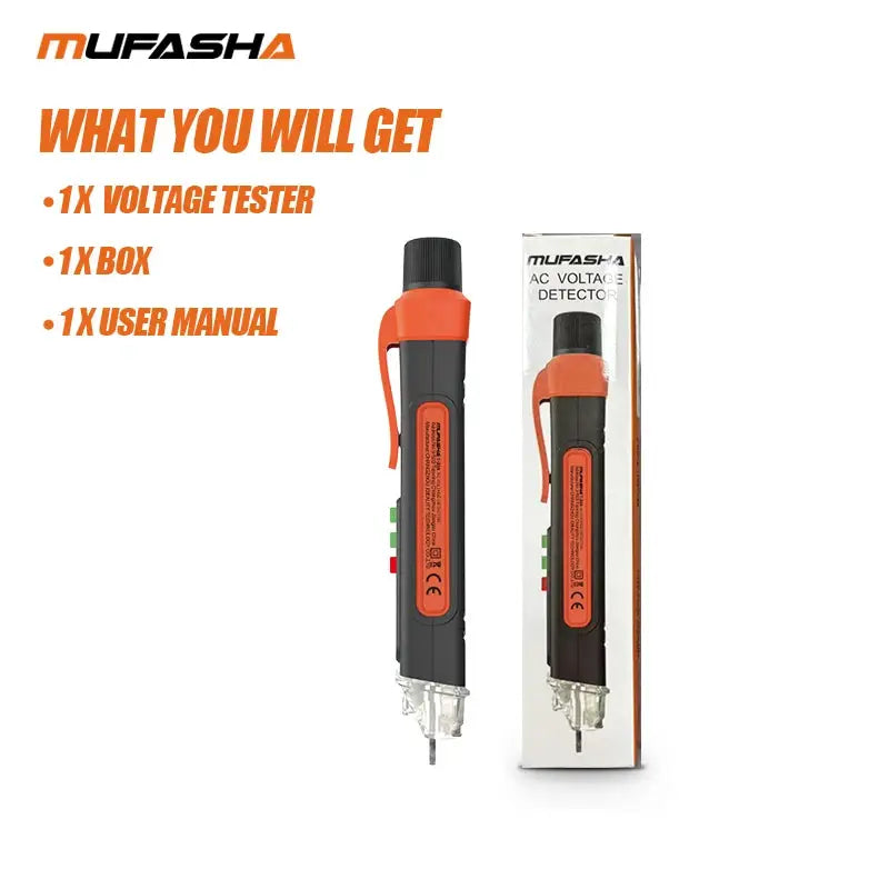 Mufasha Non Contact Voltage Detector Electrical Pen AC Voltage Tester And Breakpoint Finder 12 To 1000V