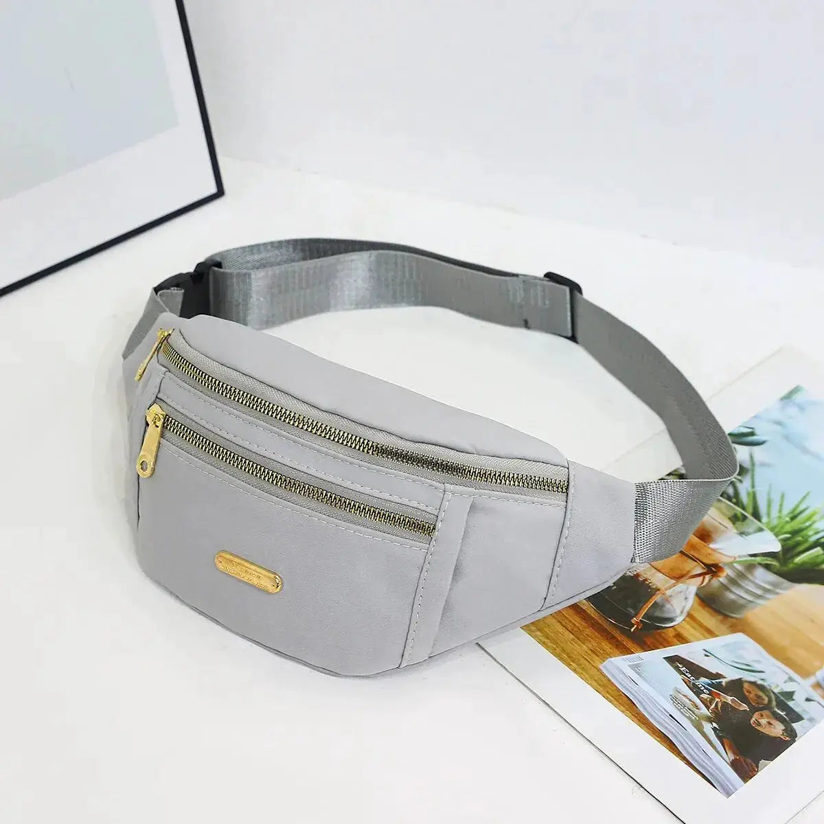 TrailBliss Women Sports Waist Bag Multi Layer Fanny Pack For Phone Essentials Crossbody Chest Wear