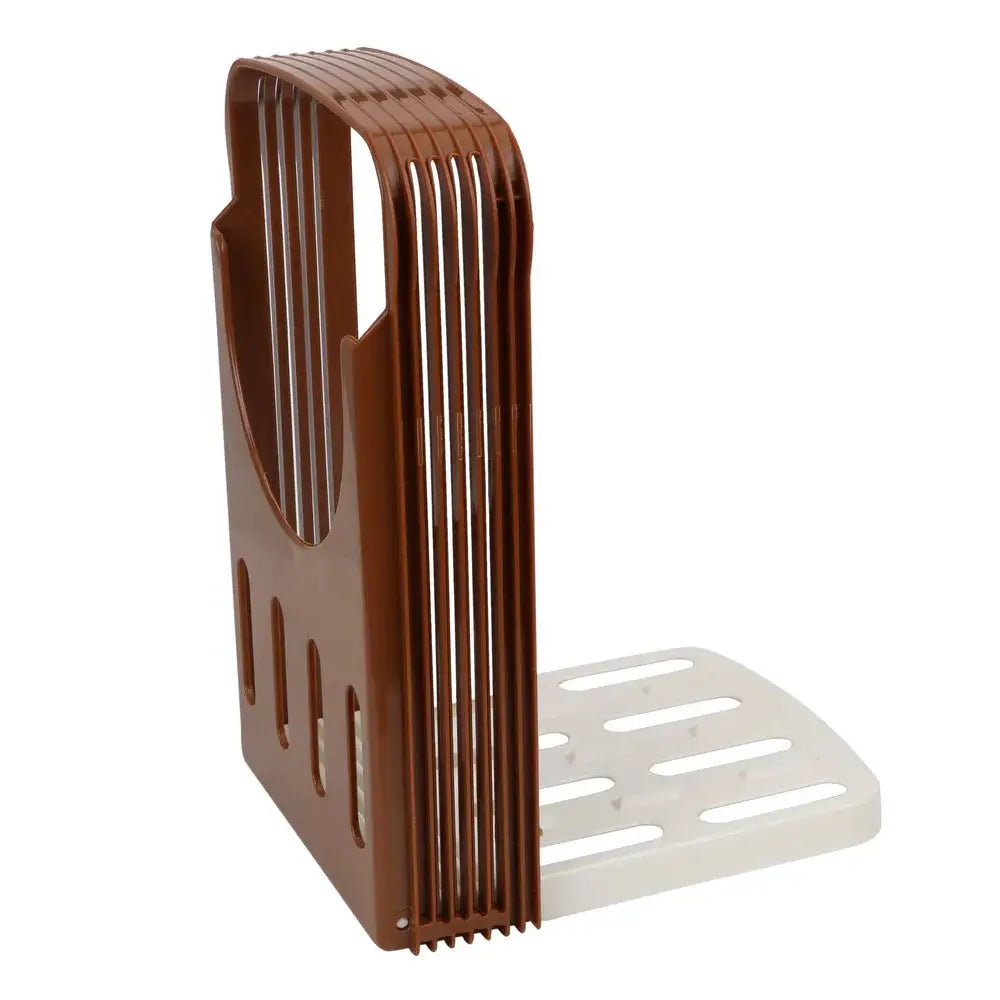 Niceyard Toast Bread Slicer Stand Plastic Foldable Loaf Cutter Rack Cutting Guide Slicing Tool Bakeware