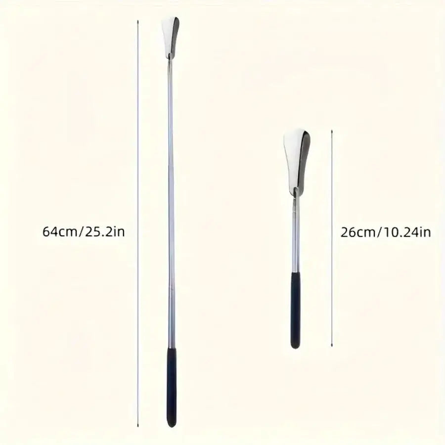 Retractable Stainless Steel Shoe Puller For Elderly Care And Shoe Assistance For Men And Women