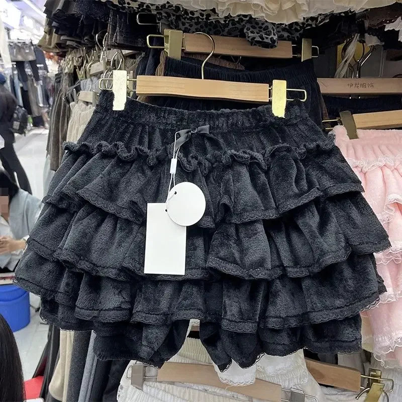 Tokyo Prep Co Y2K Ruffled Plaid Skirt With Punk Rock Subculture Vibe And Cute Preppy Twist