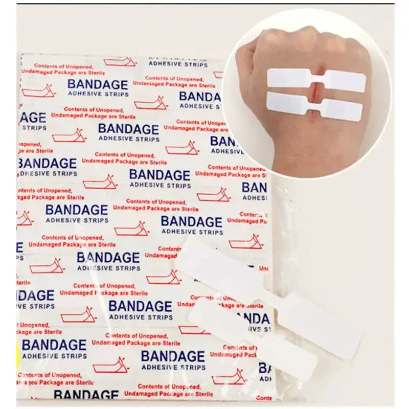 Butterfly Closure Bandage Strips 5 To 100 Pieces Adhesive Strip Bandages For Closing Skin Wounds With Nonstick Pad