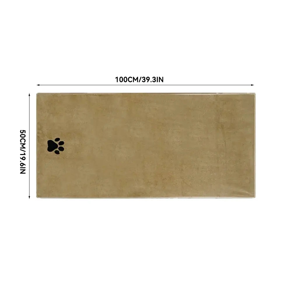 Three Size Options Microfiber Pet Bath Towel Embroidered Super Soft Absorbent for Cats and Dogs Grooming Supplies