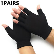Black Wear Resistant Work Gloves For Men And Women Knitted Nylon Breathable Elastic Outdoor Protective Gloves