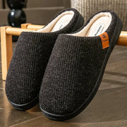 CloudStep Memory Foam Cushion Slippers For Men Warm Plush Comfort With Non Slip TPR Sole