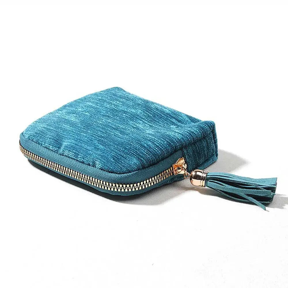 VelvetVault 5 Layer Travel Jewelry Case With Secure Tassel Zipper And Velvet Lining For Watches Rings Bracelets Earrings