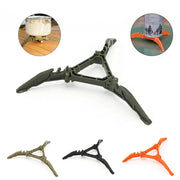 Gas tank bracket foldable stabilizer tripod fuel cans; camping four color options tan olive black orange Simples Market