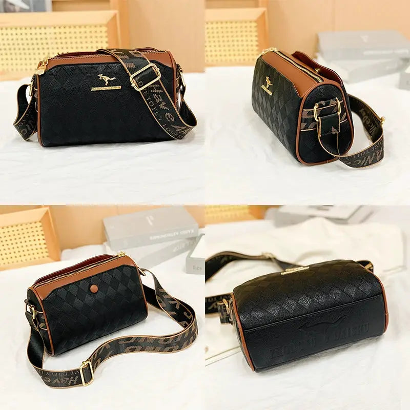 Famous Designer Womens Messenger Bag Crossbody In Luxury PU Leather With Durable Checkered Design