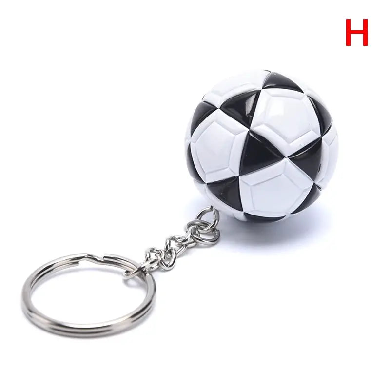 PU Leather 3D Soccer Football Keychain For Men Women Bag Pendant Gift
