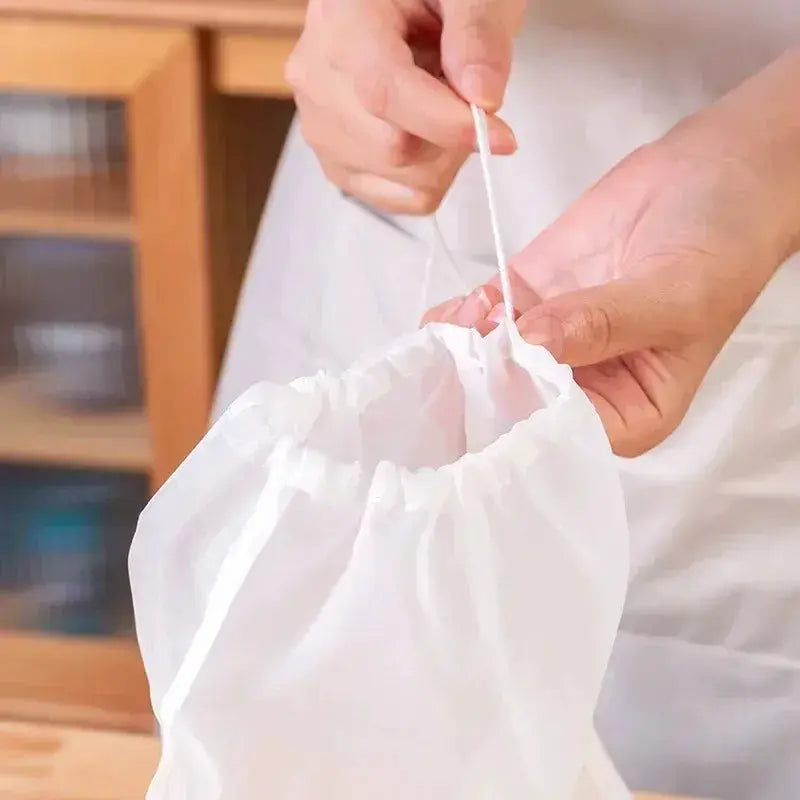Reusable Nut Milk Bags 1 Or 5 Unbleached Nylon Cheesecloth Mesh Strainers For Almond Milk Yogurt And Beverages