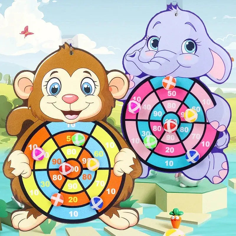 Educational Sticky Dart Board For Kids Indoor Play Montessori Toy For Children Aged 3 To 7 Years