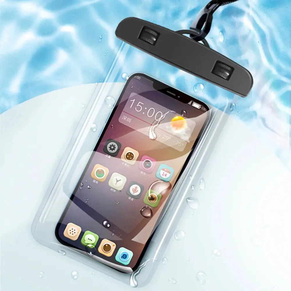 Universal Waterproof Phone Case AquaGuard Submersible Pouch For iPhone 11 12 13 14 15 16 Pro With Touchscreen Access