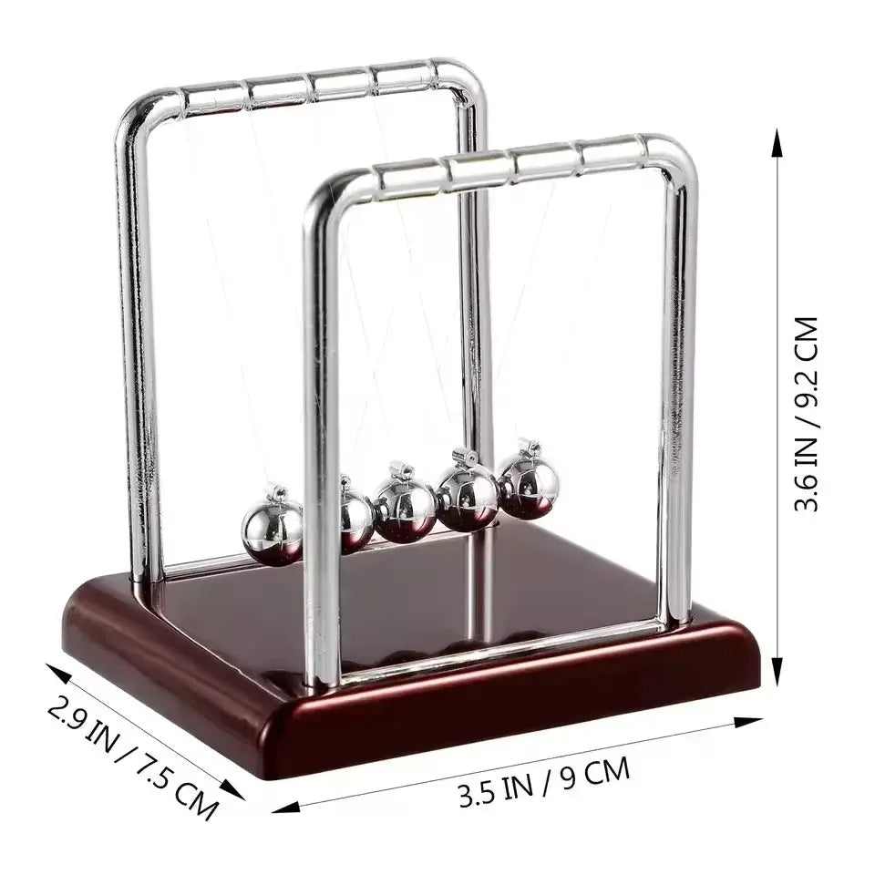 Newton Cradle Desk Toy Energy Conservation Ball Pendulum Kinetic Sculpture Office Decor Gift