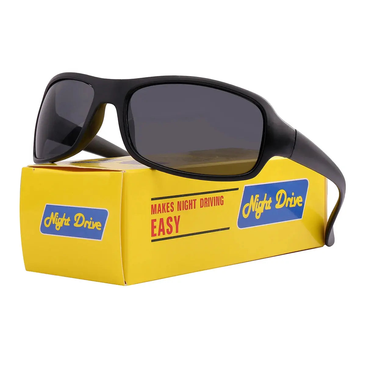 LuminaDrive Night Driving Glasses with Anti Reflective Yellow Lenses for Enhanced Night Vision