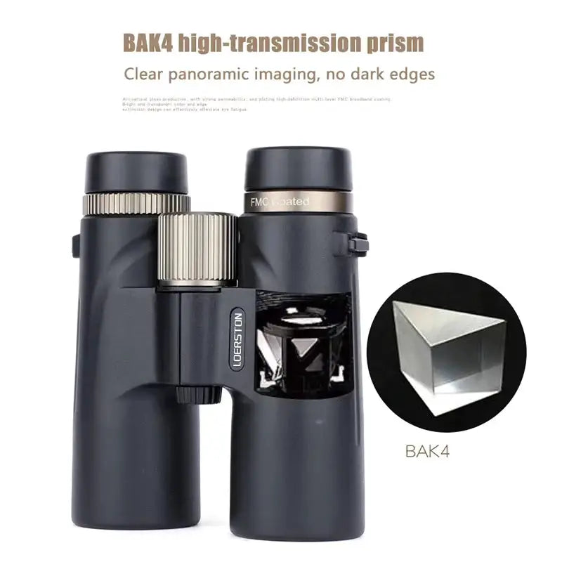12x42 Binoculars Professional HD Long Range Multi Coated BAK4 Prism For Birdwatching Hunting Outdoor Camping
