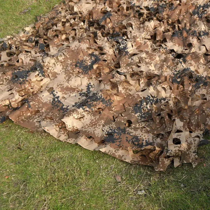 Simples Market military camouflage net in brown/tan and black digital camo for hunting and garden use