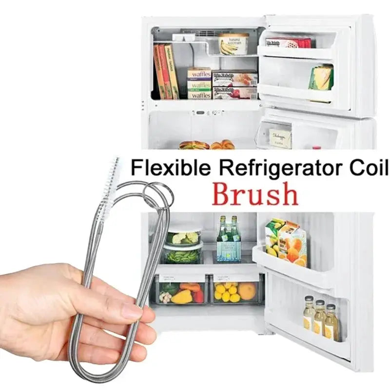 Simples Market long flexible refrigerator drain dredge brush with stainless steel coil for fridge drain holes