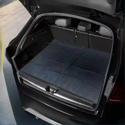 Universal waterproof polyester cargo mat in navy blue for car/SUV trunk protection