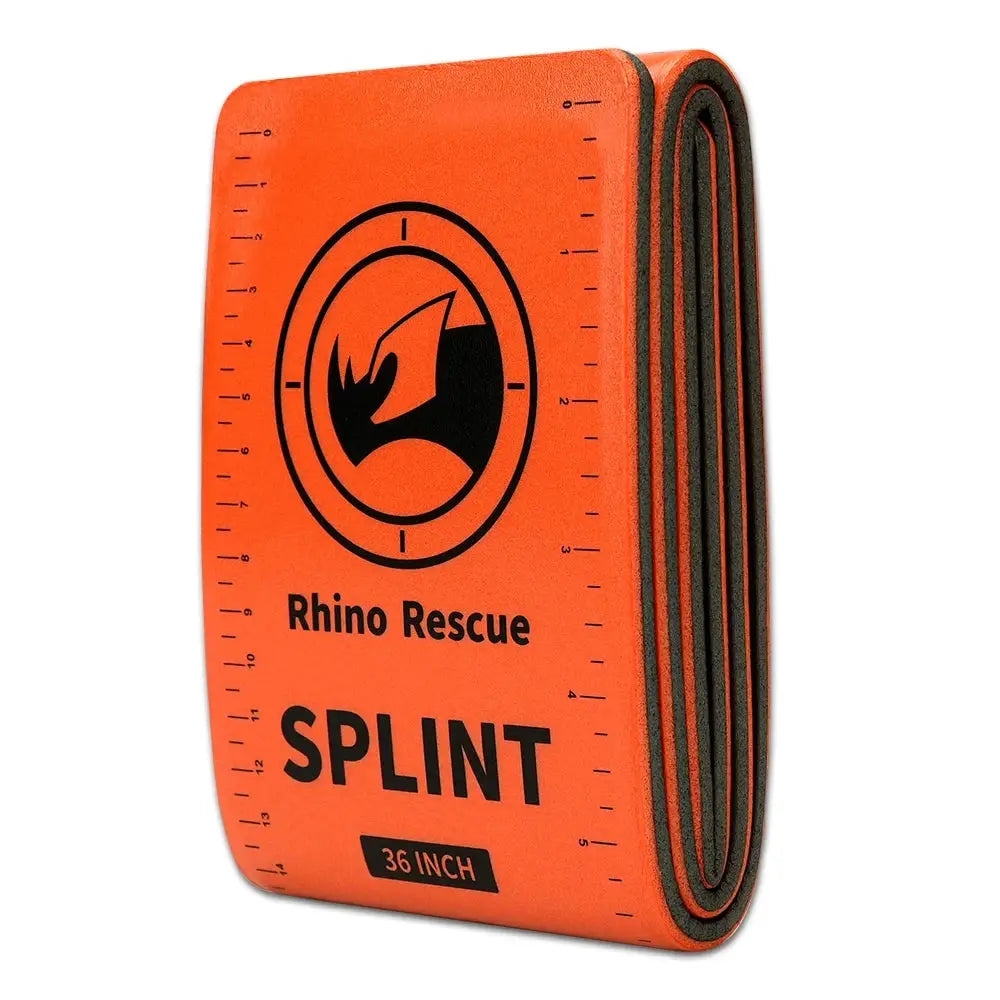 Rhino Rescue First Aid Splint 36 Inch By 4.3 Inch Green Gray For Camping Hiking Bone Stabilization Emergency Kit
