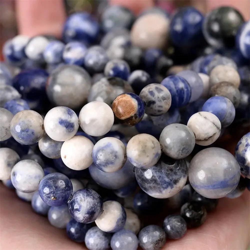 Natural Stone Beads Lava Jaspers Tiger Eye Quartz Agates Round Loose Beads 4 To 12mm For Jewelry Making DIY Bracelets