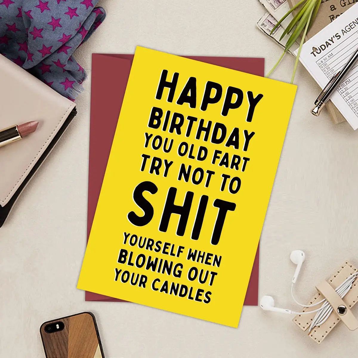 Funny Happy Birthday Card For Him And Her Anniversary Card For Husband Boyfriend Wife Girlfriend
