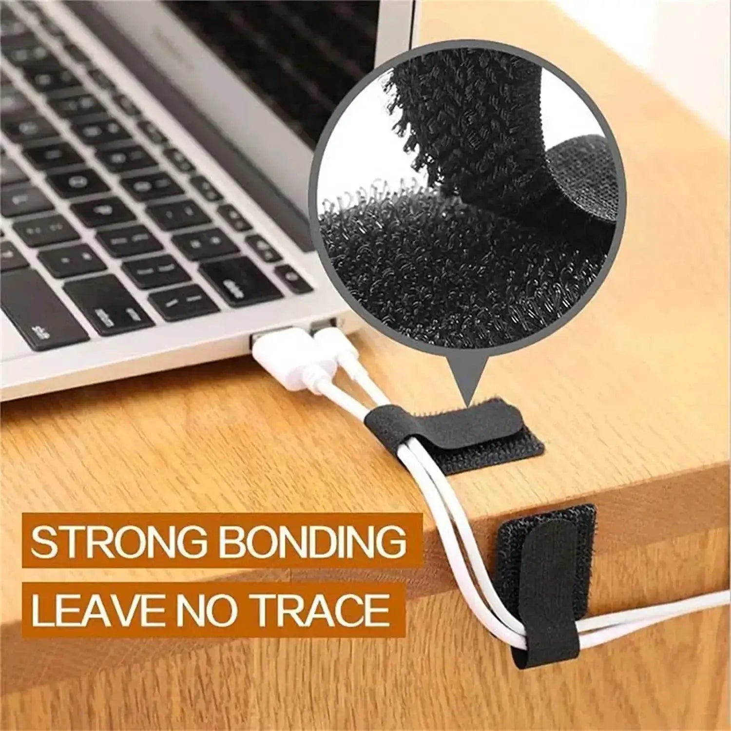 Nylon cable ties by Simples Market; releasable, reusable loop straps for earphones and cables (20/10/5 pcs)