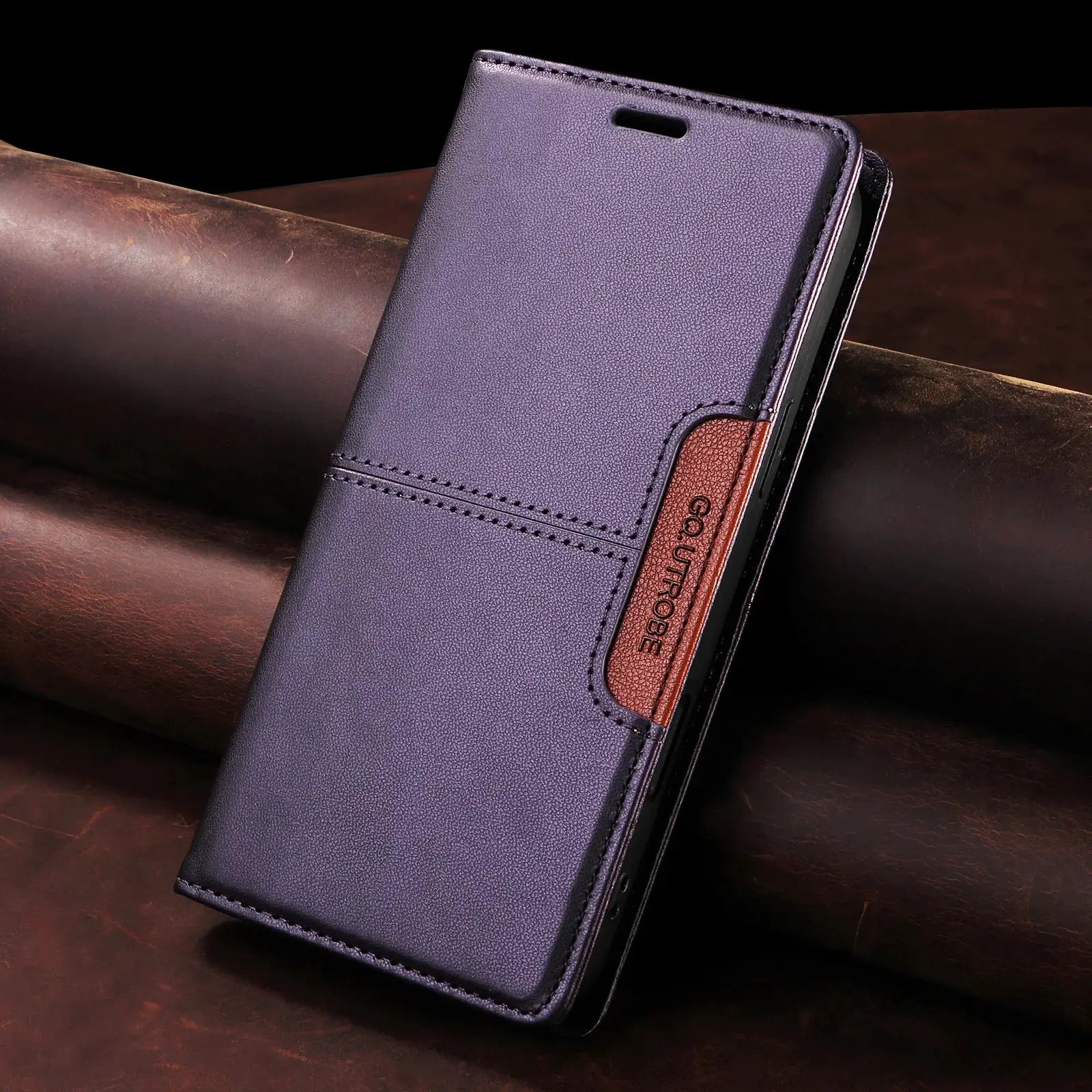 NovaShield Magnetic Leather Flip Wallet Case for iPhone 16 Series and SE3 With Card Slot Protection