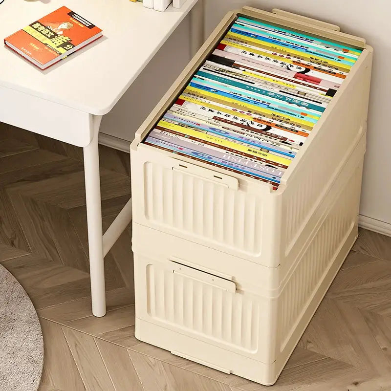 Folding Storage Box With Lid Multifunction Foldable Organizer Container For Home Car Trunk Travel Sundries Storage