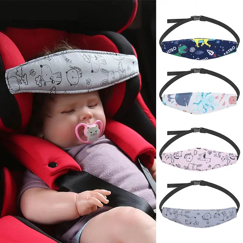 Baby Car Seat Head Support and Sleep Positioner for Strollers and Car Seats Adjustable Safety Pillow for Infants