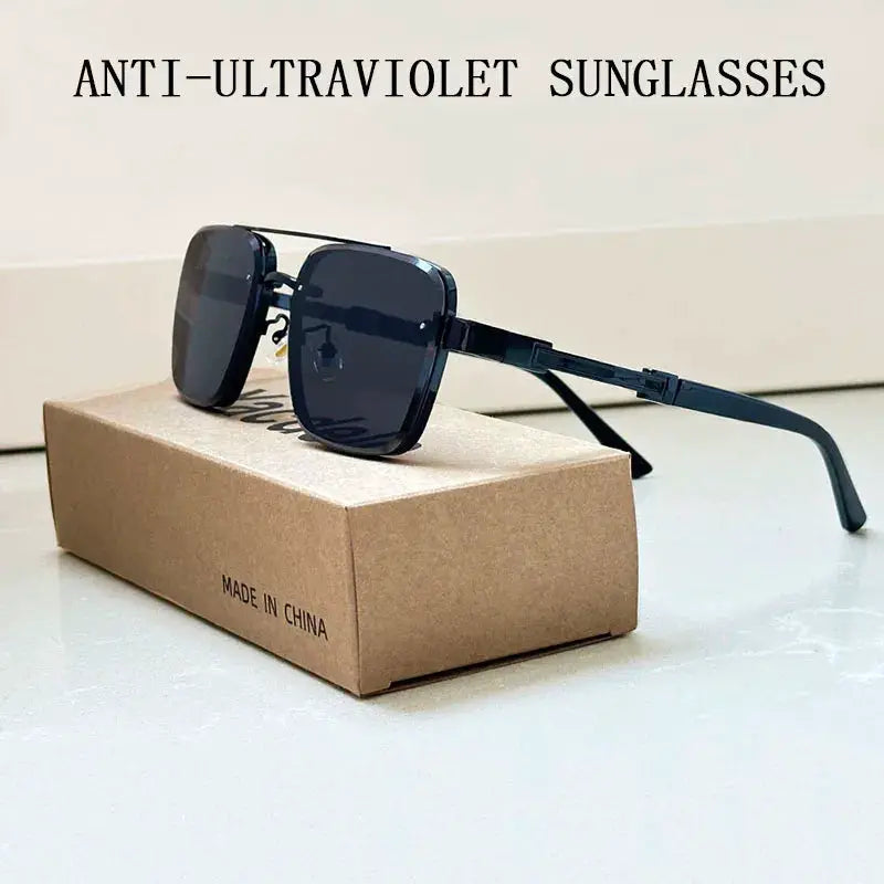 NovaLux Unisex Square Sunglasses Luxury Vintage Design With Lightweight Aluminium Magnesium Frame TAC Lenses
