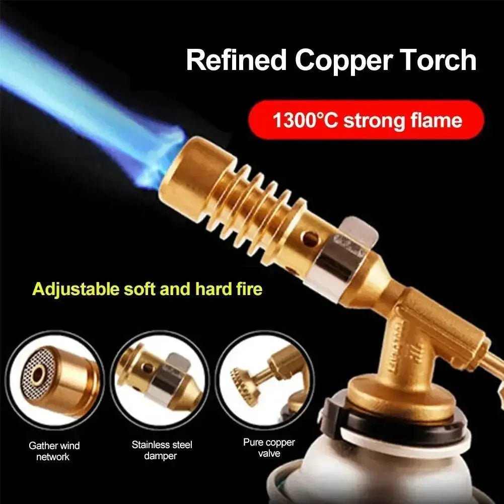 Gas Burner Welding Torch Portable Blowtorch Copper And Brass High Temperature For Brazing And Soldering